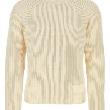 Ami Man Ivory Cotton Blend Sweater