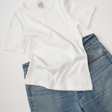 Car Tee in White