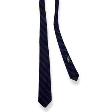 Vintage 1950s/1960s BROOKS BROTHERS Makers Silk Necktie ~ Repp Stripe ~ Preppy ~ Ivy Style ~ Trad ~ Tie ~ Made in England ~ 50s/60s 