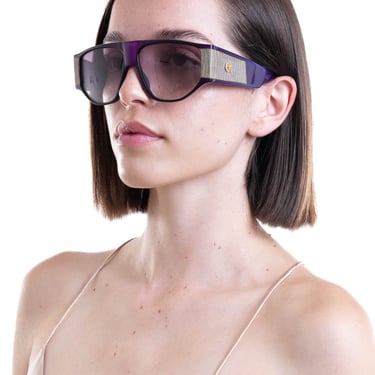 Emmanuelle Khanh Purple Shield Sunglasses