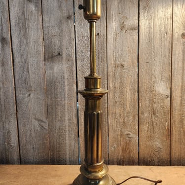 Vintage Brass Stiffel Pillar Table Lamp 6 x 24