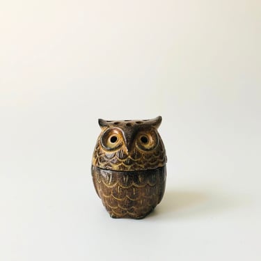 Pottery Owl Incense Holder 