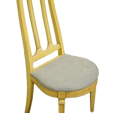 Basic-witz French Provincial Painted Yellow Cream Accent / Vanity / Desk Chair 22-211-50 
