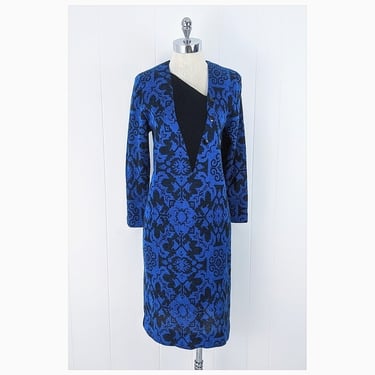 vintage 80's damask knit dress (Size: S)