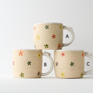 Little Flowers Mugs | Handmade Pottery | Handmade Ceramics | Christmas Gifts 