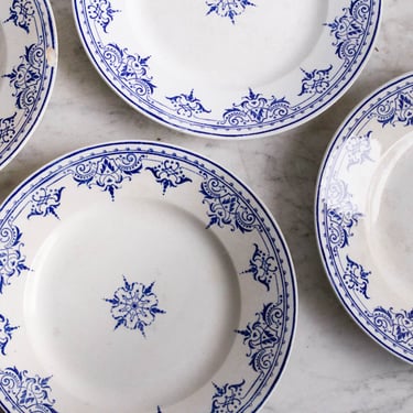 Vintage  Matched Transferware Plate Set of 5