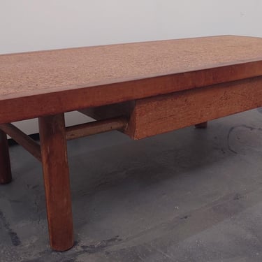 Mid-Century Modern Cork Top Coffee Table by American of Martinsville 