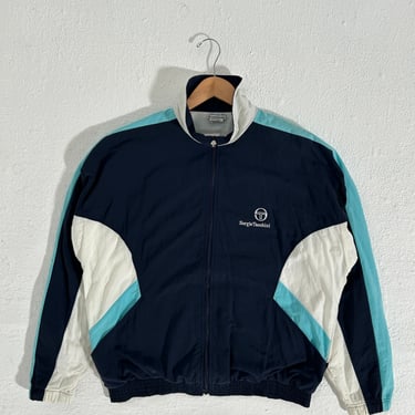 Vintage Sergio Tacchini Blue/White Jacket Sz. M