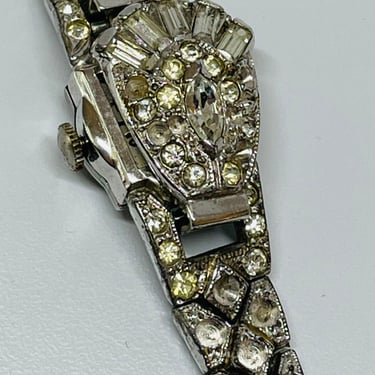 Rhinestone Silver Watch