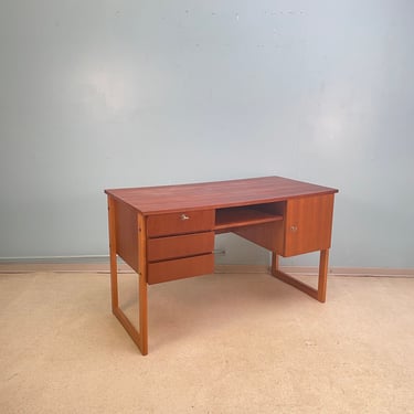 Vintage teak desk mid century 1950s 