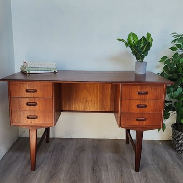 Danish Teak Petite Desk with Cubby 0724004