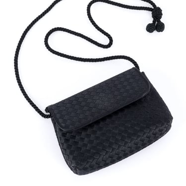 Intrecciato Weave Mini Flap Bag