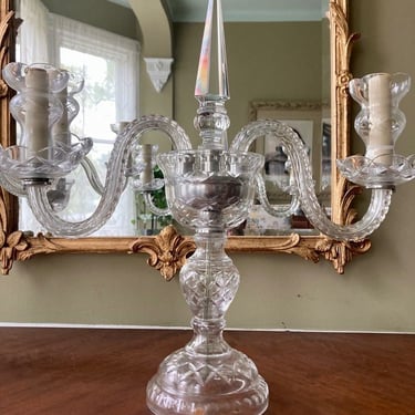 Electric Two Arm Candelabra Lamp 