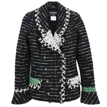 Chanel 2009 Double Breasted Jacket Black #34