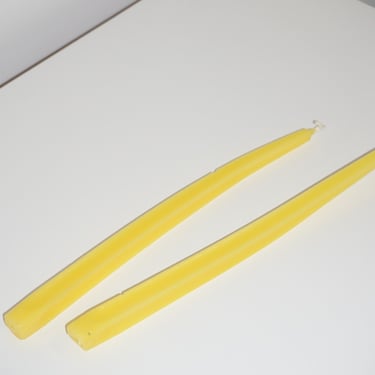 vintage yellow taper candles