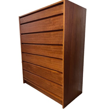 Free Shipping Within Continental US - Vintage Imported Danish Modern Teak Wood Dresser Dovetail Drawers 