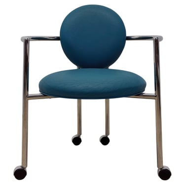 Stanley J Friedman Moon Chair on Casters for Brueton