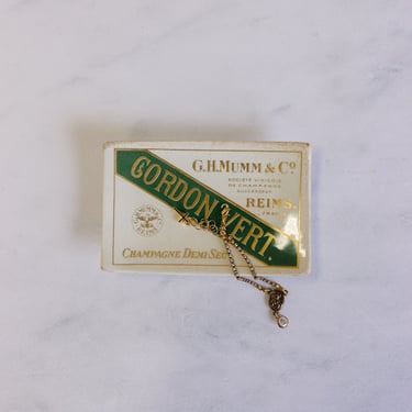 vintage french "gordon vert" advertising ashtray
