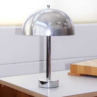 Space Age Aluminum Mushroom Lamp