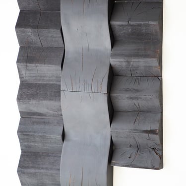 Shou Sugi Ban Wood Wall Panels - Peaks and Waves 