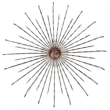 Mixed Metals Sunburst Wall Sculpture