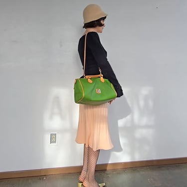 Dooney + Bourke Lime Leather Crossbody