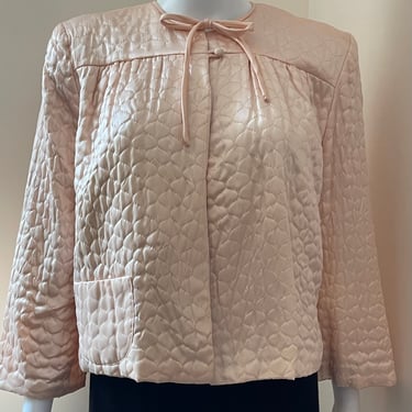 Pink Quilted Textron Bed Jacket M - XL 
