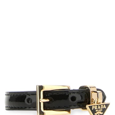 Prada Women Black Leather Bracelet