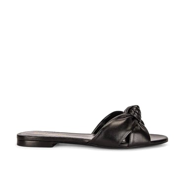 Saint Laurent Leather Slides Women