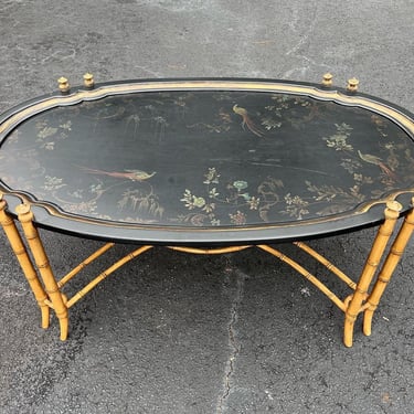 Beautiful vintage Ferguson Copeland chinoiserie coffee table 