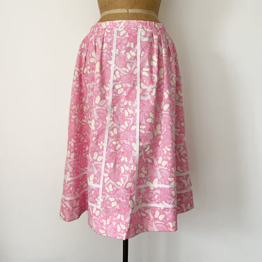 Authentic vintage ‘60s Lilly Pulitzer The Lilly butterfly & fan print skirt | pink summer skirt, Spring, preppy, M 