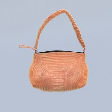 1940s Telephone Cord Purse / 40s Phone Cord Bag / | Guermantes 