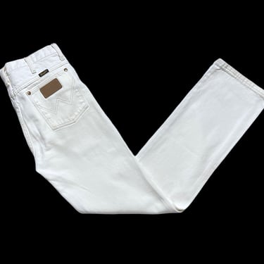 Vintage 1990s WRANGLER 936 White Jeans ~ measure 29.5 x 33 ~ Cowboy Cut / Straight Leg ~ 29 30 Waist 