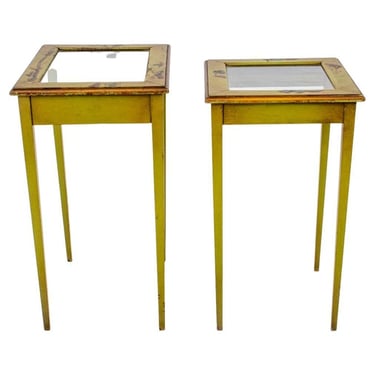 Chinoiserie Painted Wooden Nesting Tables, 2