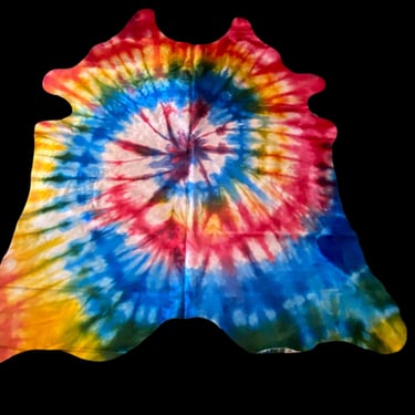 Tie-Dye Natural Brazilian Cowhide 