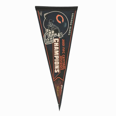 Chicago Bears Felt Pennant Champions Vintage NFL Flag Souvenir 