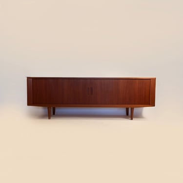 Poul Hundevad Danish Teak Credenza with Tambour Doors