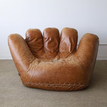 Leather 'Joe' Chair for Poltronova