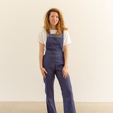 Vintage Blue Denim Overalls | 24 Waist Jean Cotton Made in Germany Sanforized | XXS | 