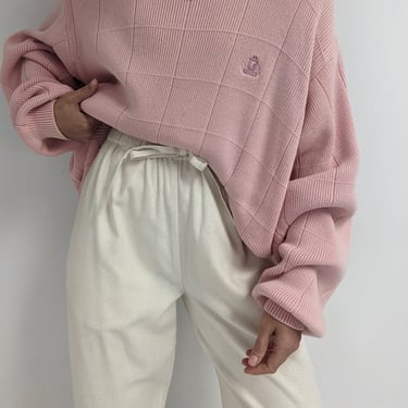 90s Blush Cotton Sweater