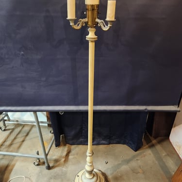 Vintage 4 Bulb Torchiere Floor Lamp 10.5" x 56.5"