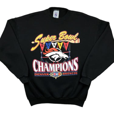 Vintage 1998 Logo 7 Denver Broncos Football Super Bowl XXXII Champions Crewneck Sweatshirt Pullover Size Large 