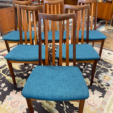 Mid Century Teak GPlan ‘Fresco’ Dining Chairs Designed by Victor Wilkins