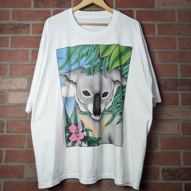 Vintage 90s Koala Jumbo Print ORIGINAL Nature Tee - 2 Extra Large 