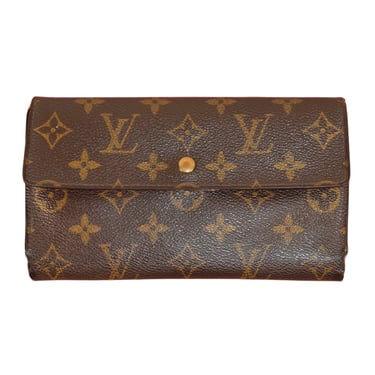 Classic Louis Vuitton Brown Leather Wallet- Consignment