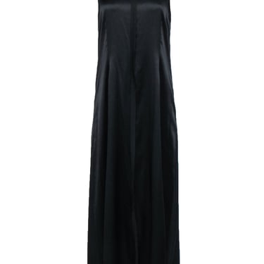 T by Alexander Wang - Black Satin Sleeveless Maxi Dress Sz 10