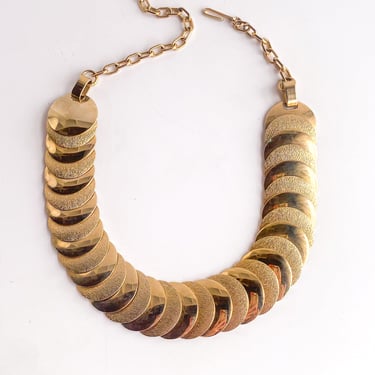 Vintage Gold Scales Necklace