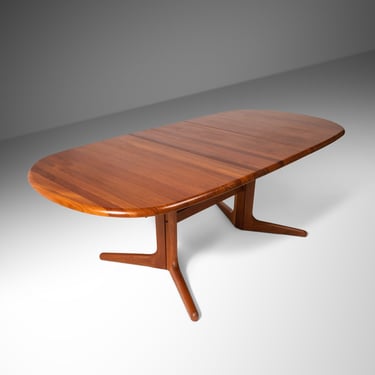 Mid Century Modern Extension Dining Table in Solid Teak, Denmark, c. 1970's 