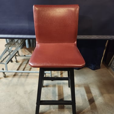 Red Swivel Bar Stool 17 x 38 x 17