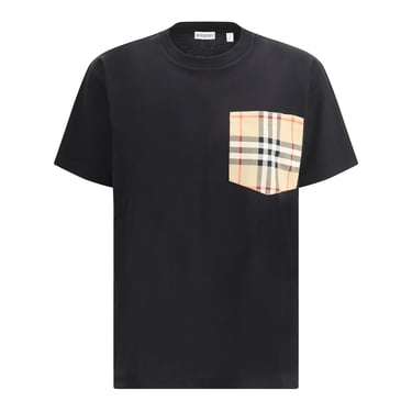 Burberry Women Archive Check Pocket T-Shirt